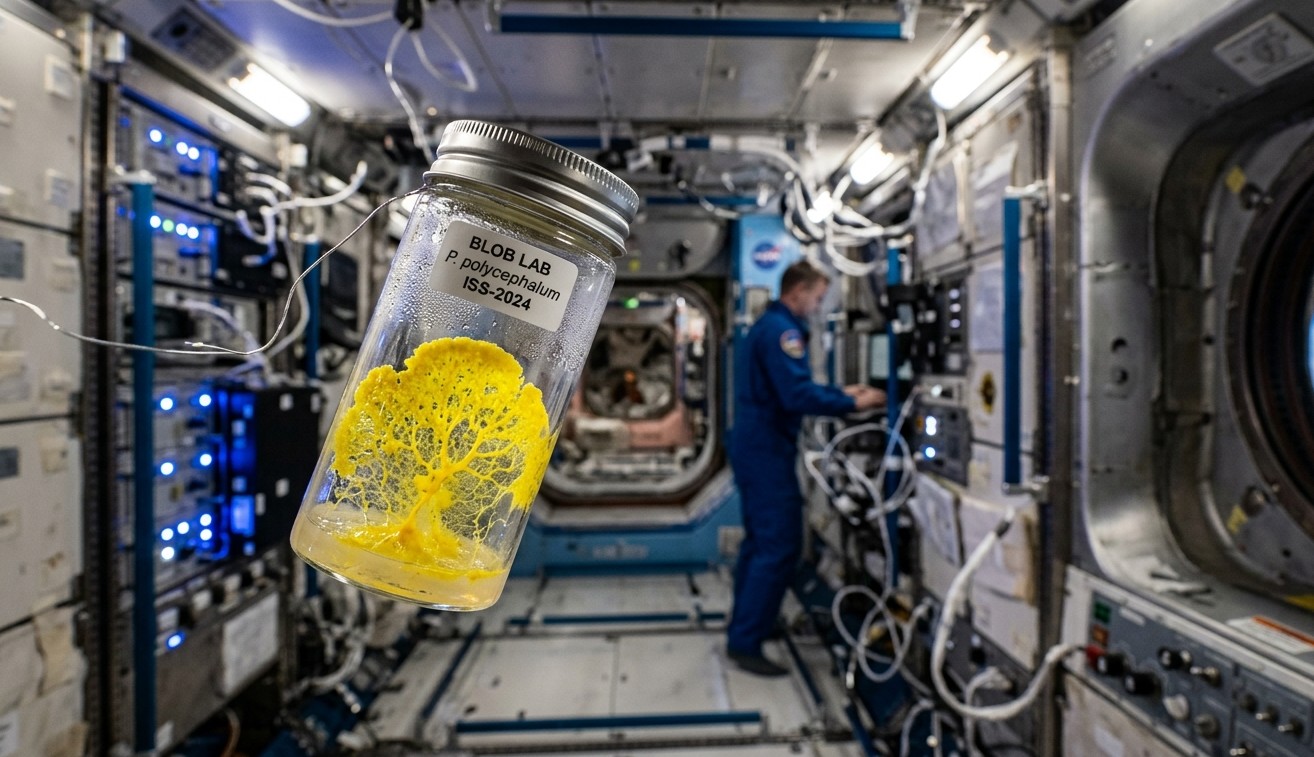Le blob dans l'espace, expérience ISS mission Alpha